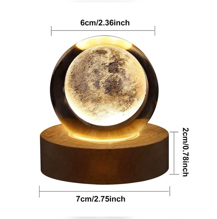 LunarGlow Sphere™ – The Moon Captured in Crystal