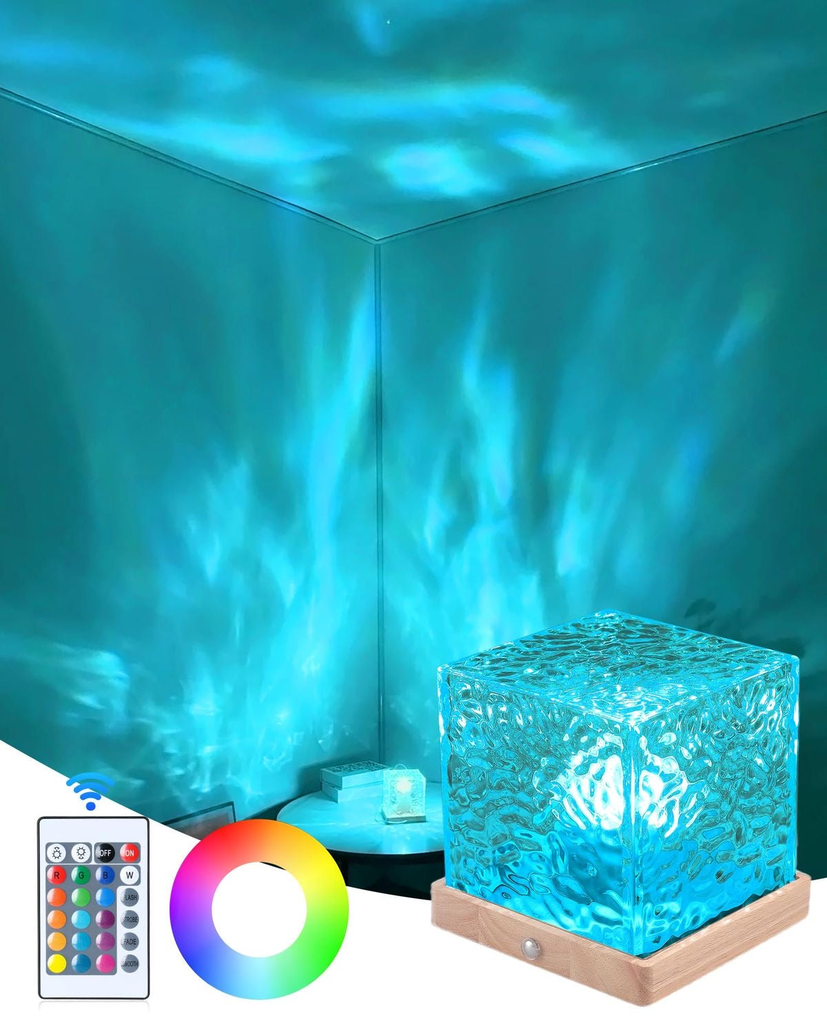 AuroraGlow Cube™ – Dreamy LED Crystal Mood Light