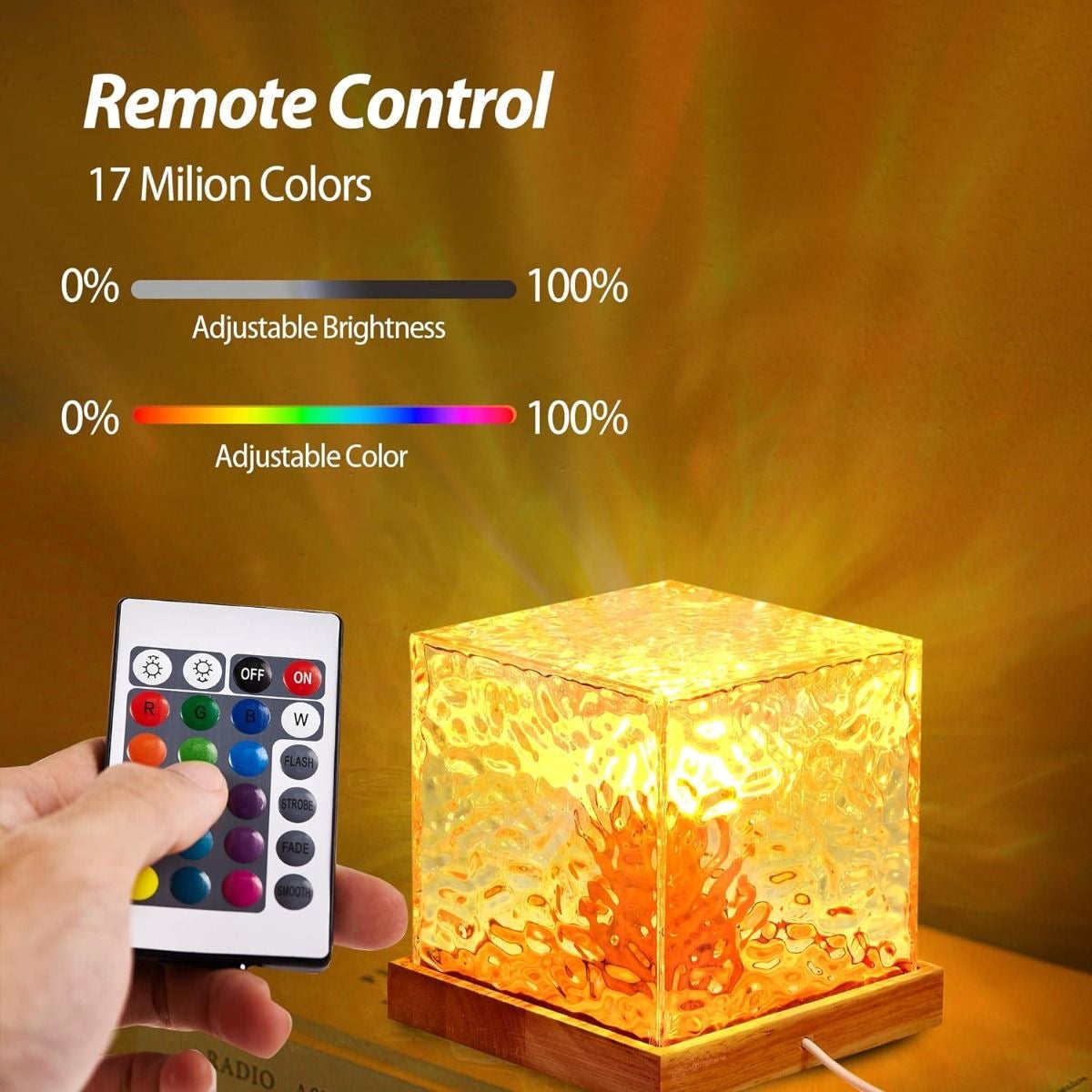 AuroraGlow Cube™ – Dreamy LED Crystal Mood Light